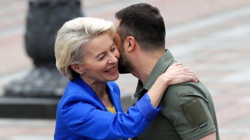 Урсула фон дер Лайен и Володимир Зеленски